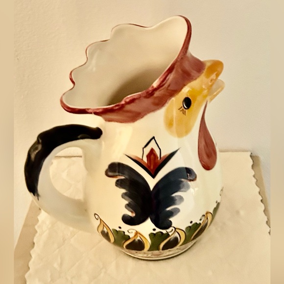 Deruta Rooster Pitcher excellent condition - Picture 3 of 6
